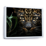 Candid Jungle Captivation Leopard - Leopard Framed Canvas Art