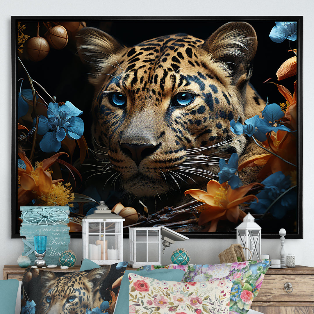 Leopard Elusive Hunter Portrait - Leopard Home Decor Art