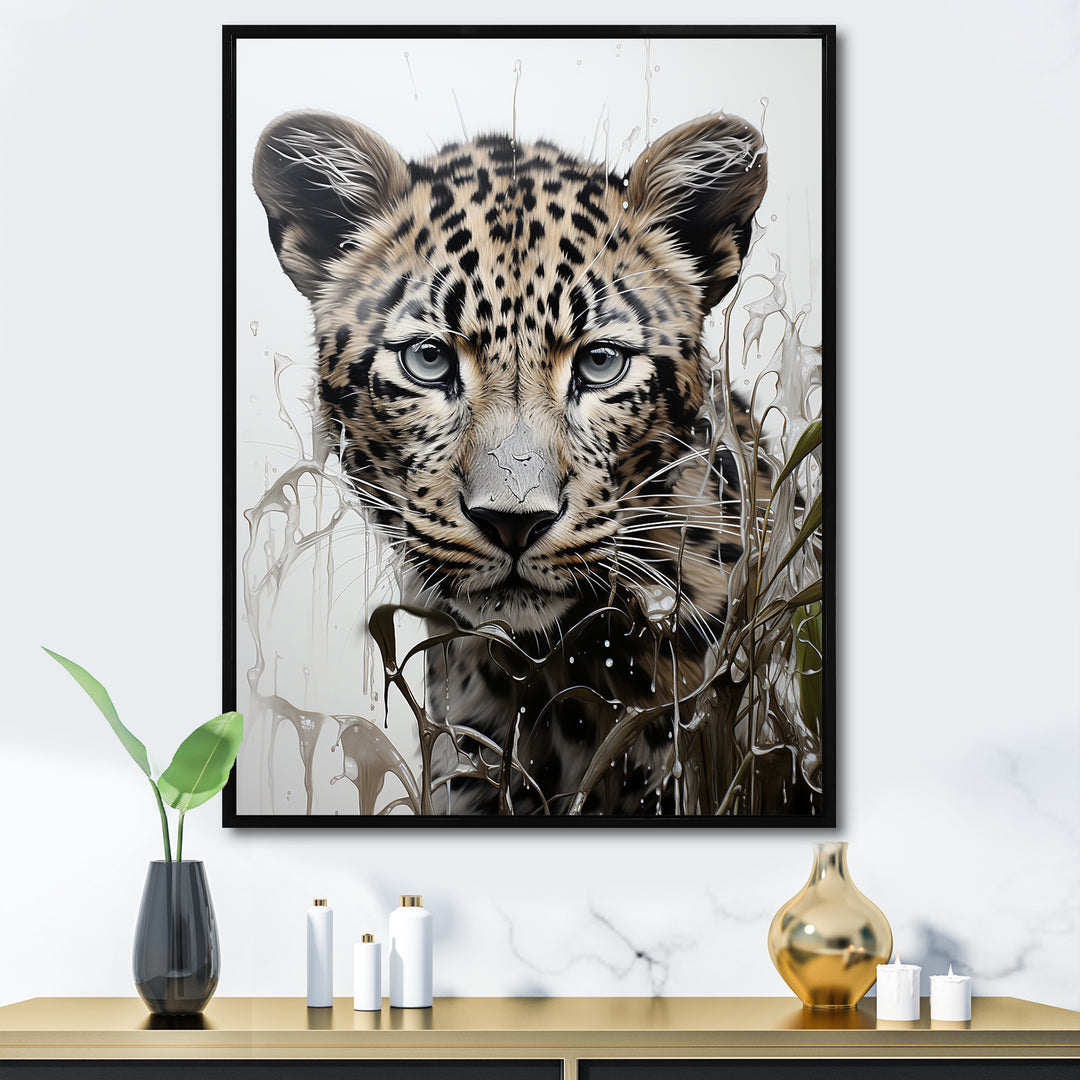 Monochrome Intrigue Leopard Royalty - Leopard Wall Art Prints