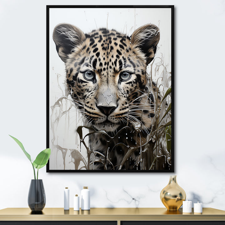 Monochrome Intrigue Leopard Royalty - Leopard Wall Art Prints
