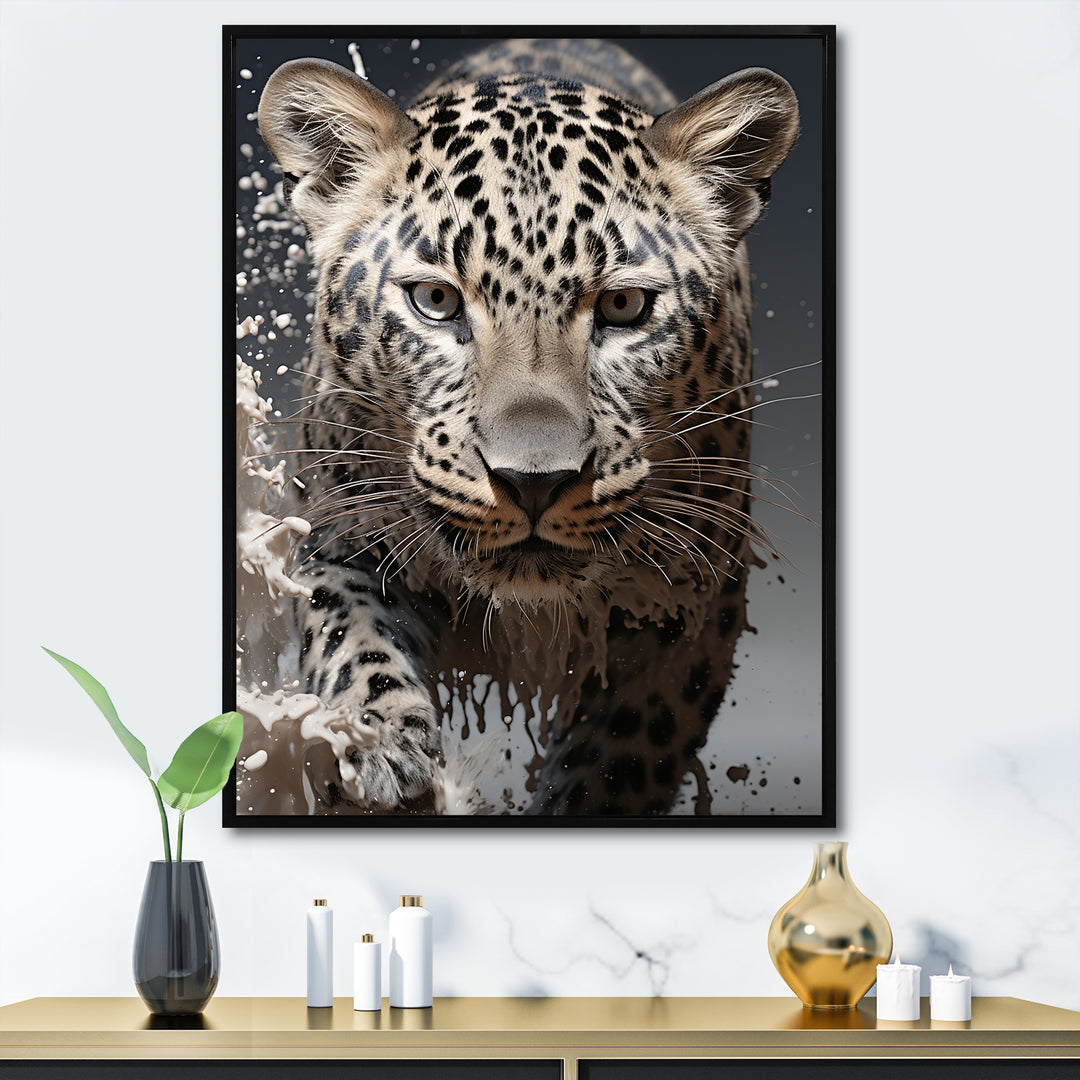 Leopard Mysterious Hunter - Leopard Living Room Wall Art