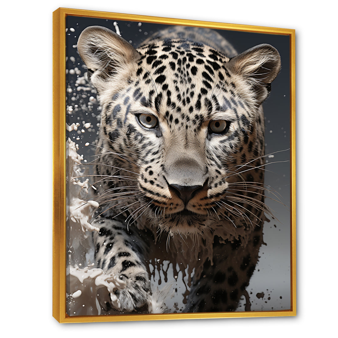 Leopard Mysterious Hunter - Leopard Living Room Wall Art