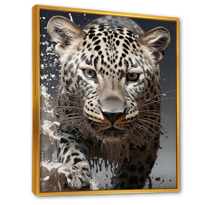 Leopard Mysterious Hunter - Leopard Living Room Wall Art