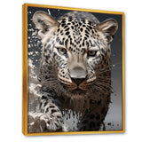 Leopard Mysterious Hunter - Leopard Living Room Wall Art