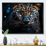 Leopard Nocturnal Sovereign Nighttime Blues - Leopard Wall Decor