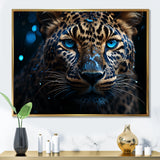Leopard Nocturnal Sovereign Nighttime Blues - Leopard Wall Decor