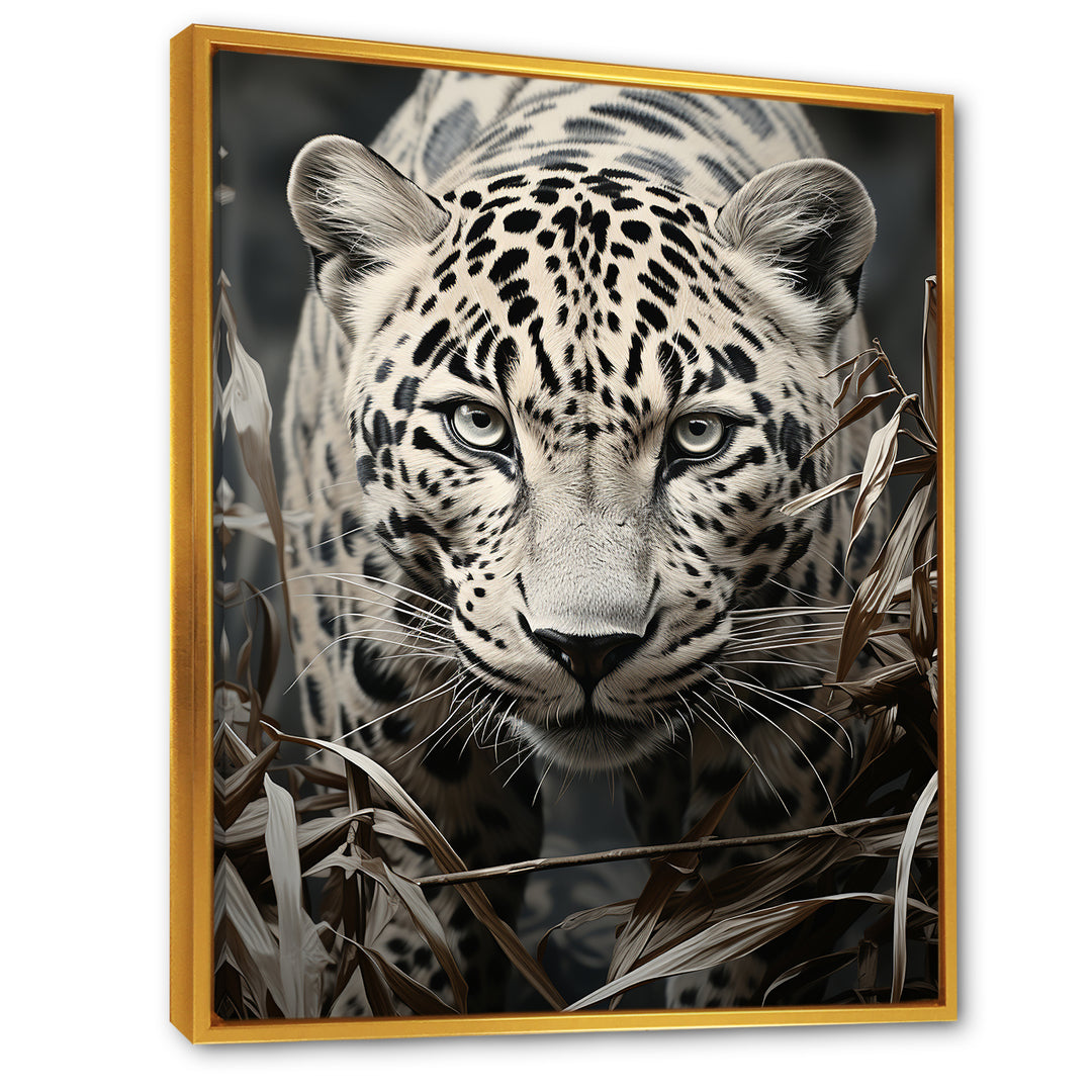 Graceful Leopard Predators In The Wild - Gray Leopard Wall Art