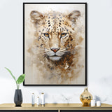 Cheetah S Stare Dominance - Leopard Canvas Wall Art