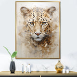 Cheetah S Stare Dominance - Leopard Canvas Wall Art