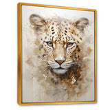 Cheetah S Stare Dominance - Leopard Canvas Wall Art
