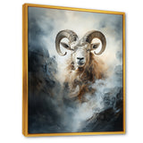 Lightning Ram Minimalism - Gray Sheep Wall Art
