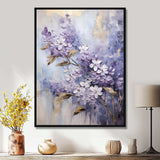 Purple And Gold Pastel Lilac Dreams I - Floral Canvas Wall Art