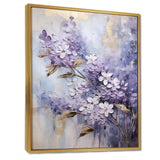 Purple And Gold Pastel Lilac Dreams I - Floral Canvas Wall Art