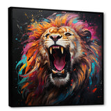 Popart Lion Roar - Brown Lion Wall Art