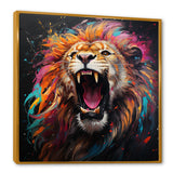 Popart Lion Roar - Brown Lion Wall Art