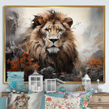 Elemental Lion Harmony - Lion Large Canvas Wall Art