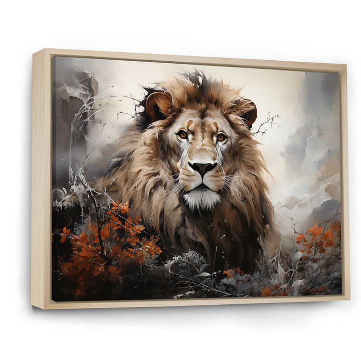 Elemental Lion Harmony - Lion Large Canvas Wall Art