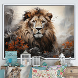 Elemental Lion Harmony - Lion Large Canvas Wall Art