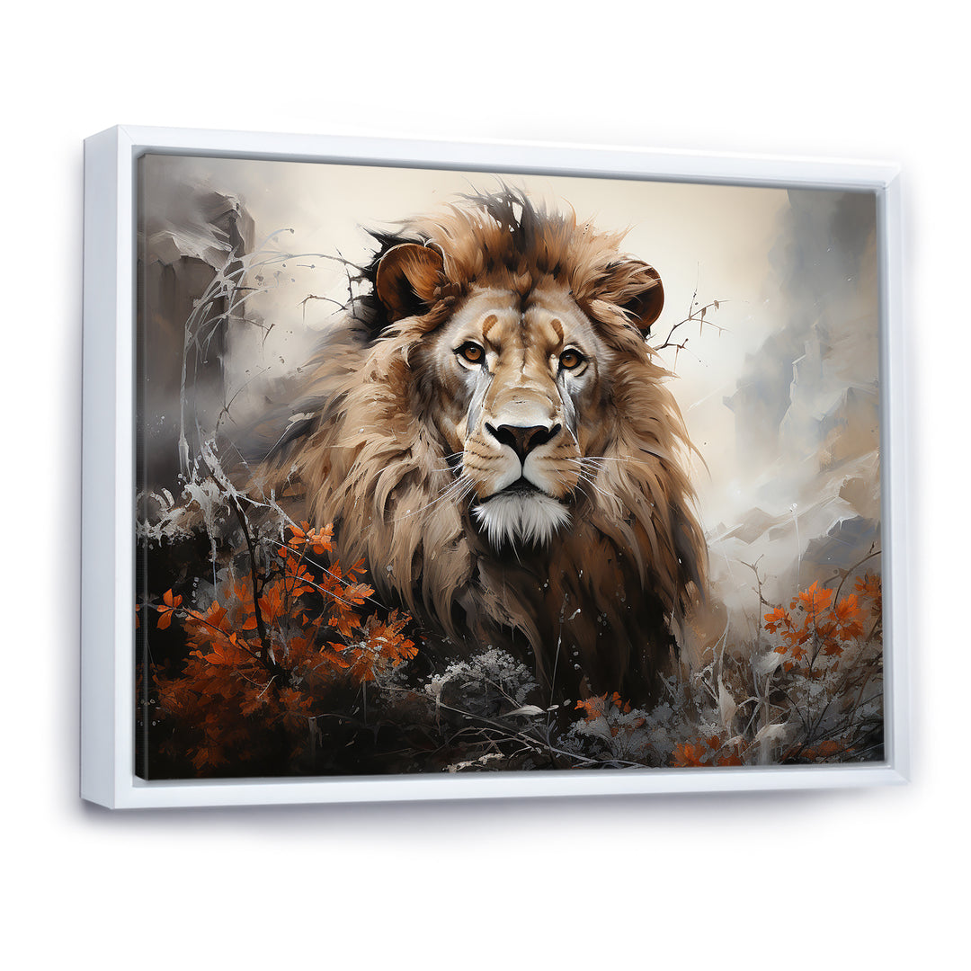 Elemental Lion Harmony - Lion Large Canvas Wall Art