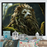 Enchanted Lion Wilderness Fantasy - Lion Living Room Wall Art