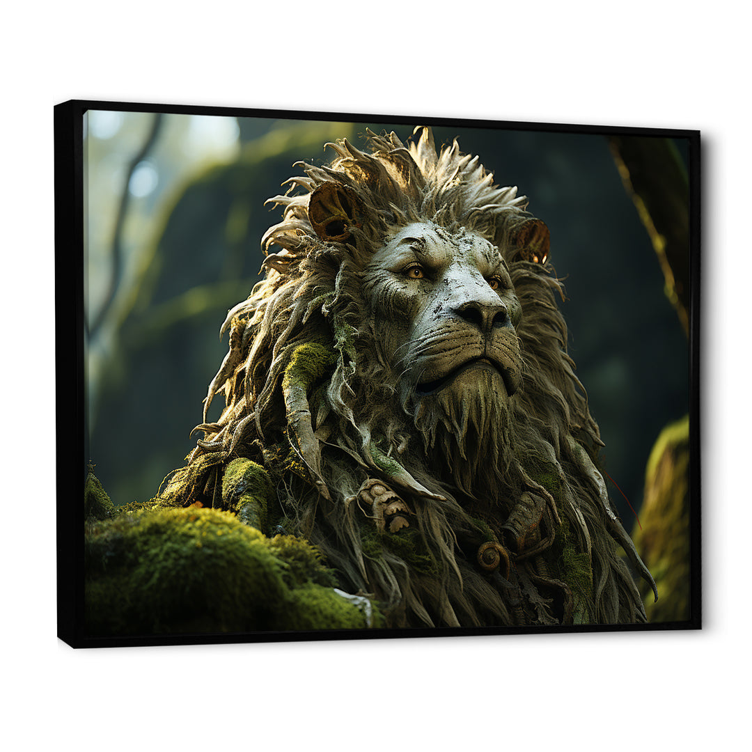 Enchanted Lion Wilderness Fantasy - Lion Living Room Wall Art