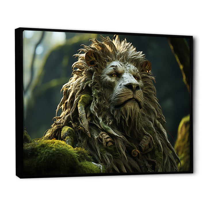 Enchanted Lion Wilderness Fantasy - Lion Living Room Wall Art