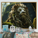 Enchanted Lion Wilderness Fantasy - Lion Living Room Wall Art