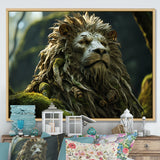 Enchanted Lion Wilderness Fantasy - Lion Living Room Wall Art