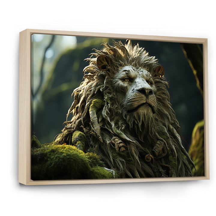 Enchanted Lion Wilderness Fantasy - Lion Living Room Wall Art