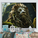 Enchanted Lion Wilderness Fantasy - Lion Living Room Wall Art