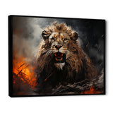 Feral Passion Roar Lion - Brown Lion Wall Art