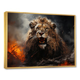 Feral Passion Roar Lion - Brown Lion Wall Art