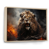 Feral Passion Roar Lion - Brown Lion Wall Art