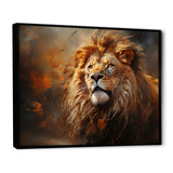 Shimmering Golden Lion Reflections - Lion Home Decor Art