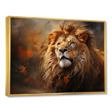 Shimmering Golden Lion Reflections - Lion Home Decor Art