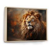Shimmering Golden Lion Reflections - Lion Home Decor Art