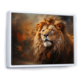 Shimmering Golden Lion Reflections - Lion Home Decor Art