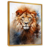 Intense Lions Gaze Realism - Lion Bedroom Wall Art