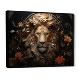 Radiant Luminous Bronze Lion - Lion Wall Art Prints