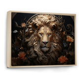 Radiant Luminous Bronze Lion - Lion Wall Art Prints