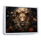 Radiant Luminous Bronze Lion - Lion Wall Art Prints