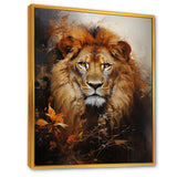 Mighty Monarchs Lion Portrait - Lion Living Room Wall Art