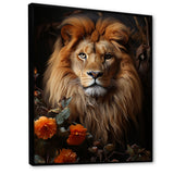 Lions Regal Portraiture - Brown Lion Wall Art