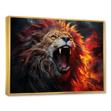 Lions Roaring Echoes - Lion Living Room Wall Art