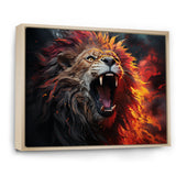 Lions Roaring Echoes - Lion Living Room Wall Art