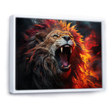 Lions Roaring Echoes - Lion Living Room Wall Art