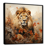 Lion Savannah Dreams - Lion Canvas Wall Art