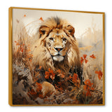 Lion Savannah Dreams - Lion Canvas Wall Art