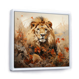 Lion Savannah Dreams - Lion Canvas Wall Art