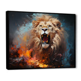 Lions Untamed Energy - Brown Lion Wall Art